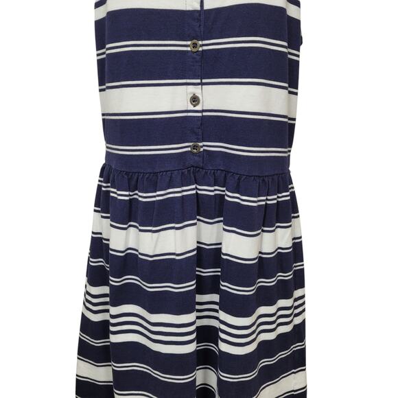 J.crew Women's Dress White with Navy Striped Scop Neck Sleeveless Dress Size XL - Picture 6 of 10